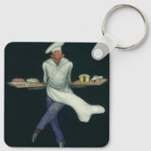 levensmiddelenbedrijven, banketker met bankdesser sleutelhanger (Achterkant)