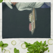 levensmiddelenbedrijven, banketker met bankdesser theedoek (Gevouwen)