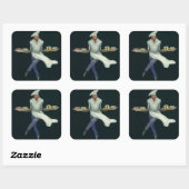 levensmiddelenbedrijven, banketker met bankdesser vierkante sticker (Vel)