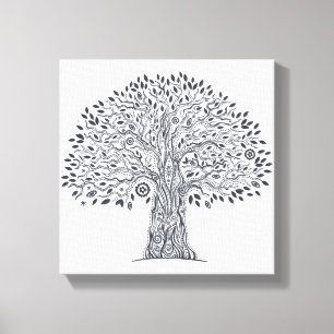 Levensmiddelenboom 6 canvas afdruk