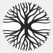 Levensmiddelenboom - Tattoo Ronde Sticker (Voorkant)