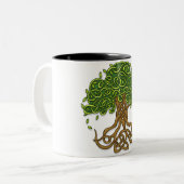 Levensmiddelenboom, versie 3 tweekleurige koffiemok (Voorkant links)