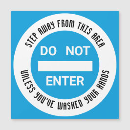 Levensmiddelenhygiëne GEEN ENTRY Was handen Magnet