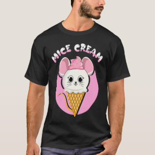 Levensmiddelenmuis, fodie-muiscrème, bevroren t-shirt