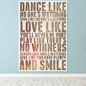 Levensmiddelenofferte Canvas Afdruk (Insitu (Houten vloer))