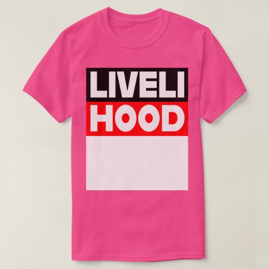 Levensmiddelenondersteuning Werk T-shirt (Design voorkant)
