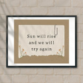 Levensmotivatie quote poster