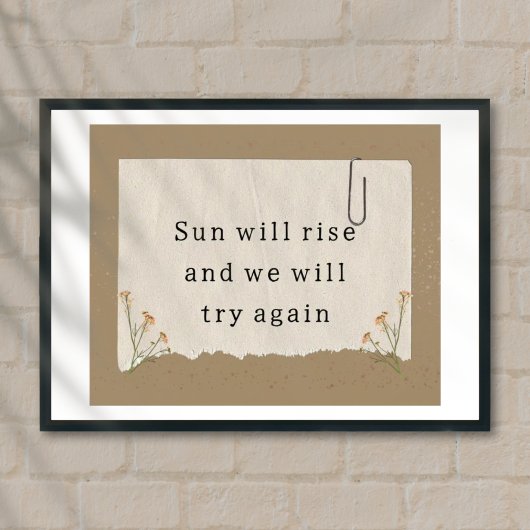 Levensmotivatie quote poster