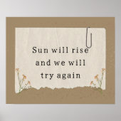 Levensmotivatie quote poster (Voorkant)