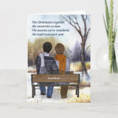 Levenspartner Kerstmis Twee Mannen Homokoppel Wint Feestdagen Kaart (Voorkant)