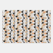 levenspatroon van schatkatten inpakpapier vel (Voorkant 2)