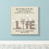 Levensperspectieven Canvas Afdruk (Insitu (Houten vloer))