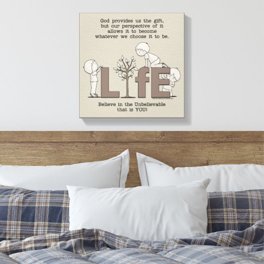 Levensperspectieven Canvas Afdruk (Insitu (Slaapkamer))