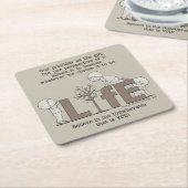 Levensperspectieven Kartonnen Onderzetters (Schuin)