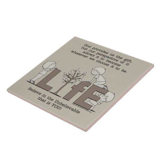 Levensperspectieven Tegeltje (Zijkant)