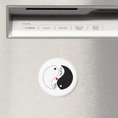 Levenspijn, hart, yin-yang Balanced Forces Quote Magneet (Insitu (Vaatwasser))