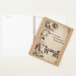 Levensplanner met levenscitaat planner
