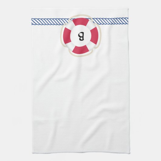 Levensreddende helling Nautische handdoek (Verticaal)