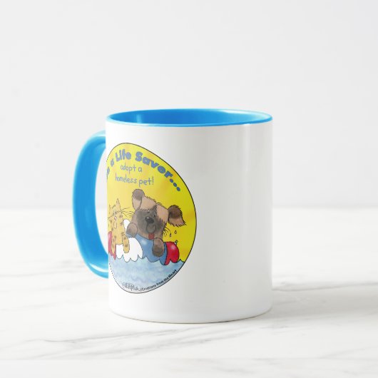 Levensredder - Homeless Pets adopteren Mok (Voorkant links)