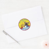 Levensredder - Homeless Pets adopteren Ronde Sticker (Envelop)