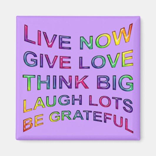 Levensregels Magneet (Voorkant)