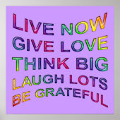 Levensregels Poster (Voorkant)