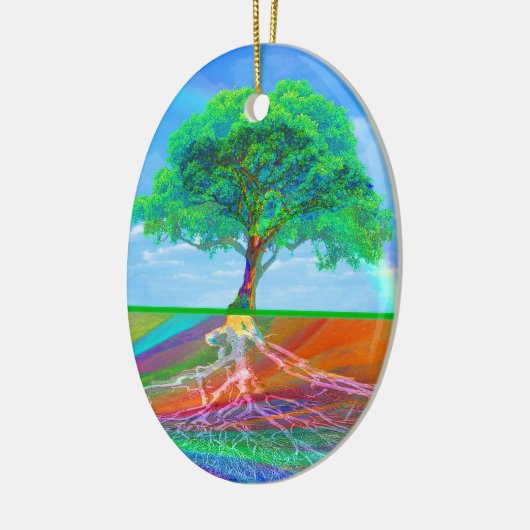 Levensregenboog Keramisch Ornament (Links)