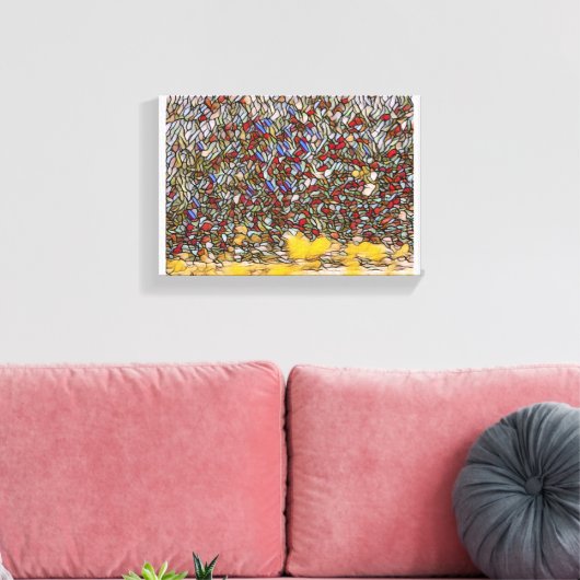 Levenssituatie Canvas Afdruk (Insitu (Woonkamer))