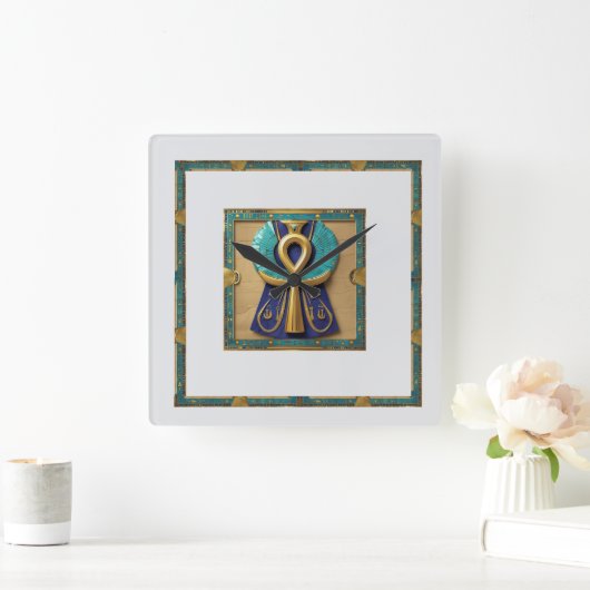 LEVENSSLEUTEL VIERKANTE KLOK (Huis)