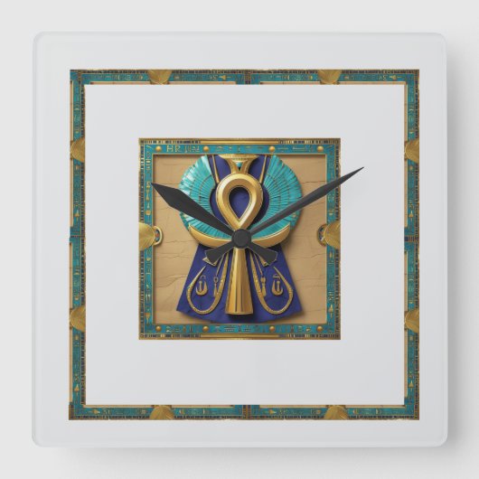 LEVENSSLEUTEL VIERKANTE KLOK (Voorkant)