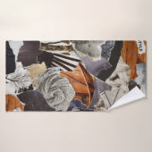 levensstijl Atmosphere, grijs, bruin, zwart en zwa Badhanddoek (Badhanddoek)