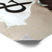 levensstijl Atmosphere, grijs, bruin, zwart en zwa Poster (Hoek)