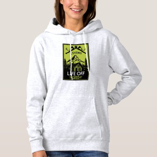 LEVENSSTIJL BUITEN DE GRID HOODIE (Voorkant)