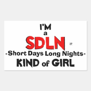 Levensstijl (nachten over dagen) motto rechthoekige sticker