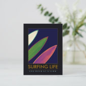 levensstijl surfen briefkaart (Staand voorkant)