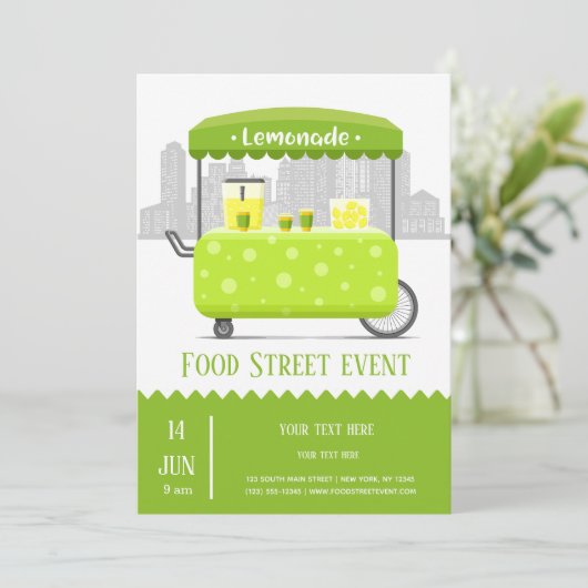 Levensstraatlimonade Kaart (Staand voorkant)