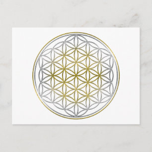 LEVENSSTROOM / Blume des lebens - BiColor Briefkaart