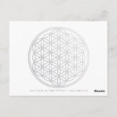 LEVENSSTROOM / Blume des lebens - BiColor Briefkaart (Achterkant)