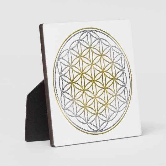 LEVENSSTROOM / Blume des lebens - BiColor Fotoplaat (Voorkant)