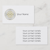 LEVENSSTROOM / Blume des lebens - BiColor Visitekaartje (Voorkant / Achterkant)