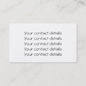 LEVENSSTROOM / Blume des lebens - BiColor Visitekaartje (Achterkant)