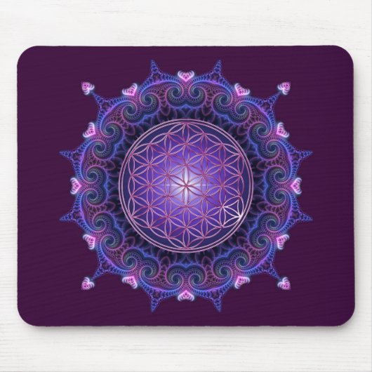 LEVENSSTROOM / Blume des Lebens - Mandala I Muismat (Voorkant)