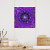 LEVENSSTROOM / Blume des Lebens - Mandala I Poster (Keuken)