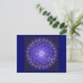 LEVENSSTROOM / Blume des Lebens Mandala I Square Briefkaart (Staand voorkant)