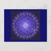 LEVENSSTROOM / Blume des Lebens Mandala I Square Briefkaart (Voorkant)
