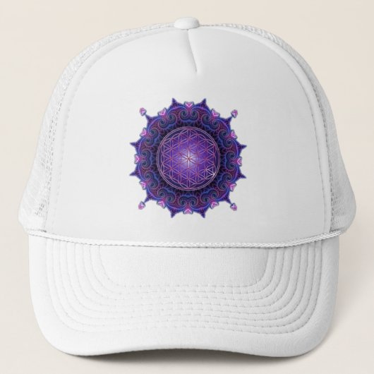 LEVENSSTROOM / Blume des Lebens - Mandala I Trucker Pet (Voorkant)