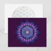 LEVENSSTROOM / Blume des Lebens - Mandala II Briefkaart (Voorkant / Achterkant)
