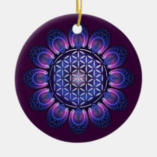 LEVENSSTROOM / Blume des Lebens - Mandala II Keramisch Ornament