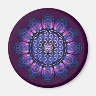 LEVENSSTROOM / Blume des Lebens - Mandala II Magneet