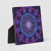 LEVENSSTROOM/Blume des Lebens Mandala II Square Fotoplaat (Voorkant)